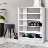 darrahopens Furniture > Living Room Artiss 6-Tier Shoe Rack Cabinet - White