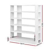 darrahopens Furniture > Living Room Artiss 6-Tier Shoe Rack Cabinet - White