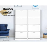 darrahopens Furniture > Living Room Artiss 60 Pairs Shoe Cabinet Shoes Rack Storage Organiser Shelf Cupboard Drawer