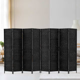 darrahopens Furniture > Living Room Artiss 8 Panel Room Divider Screen Privacy Timber Foldable Dividers Stand Black