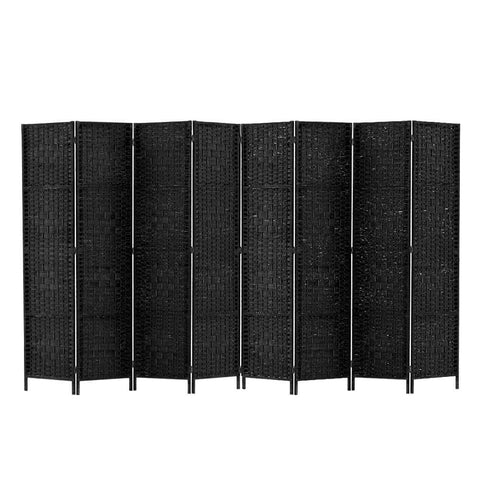 darrahopens Furniture > Living Room Artiss 8 Panel Room Divider Screen Privacy Timber Foldable Dividers Stand Black