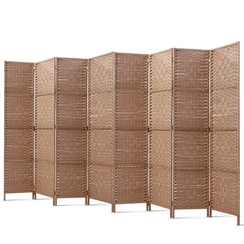 darrahopens Furniture > Living Room Artiss 8 Panel Room Divider Screen Privacy Timber Foldable Dividers Stand Natural