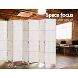 darrahopens Furniture > Living Room Artiss 8 Panel Room Divider Screen Privacy Timber Foldable Dividers Stand White