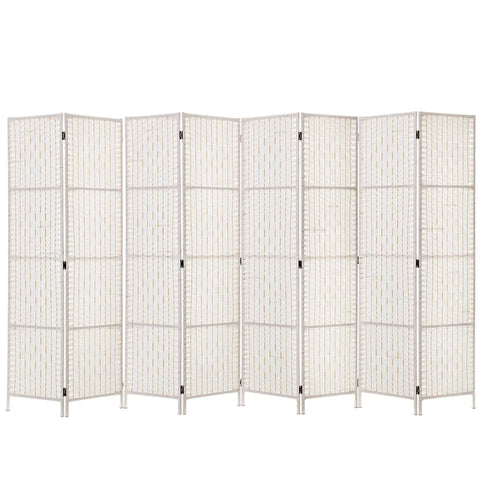 darrahopens Furniture > Living Room Artiss 8 Panel Room Divider Screen Privacy Timber Foldable Dividers Stand White