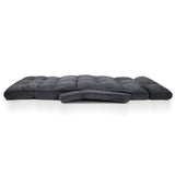 darrahopens Furniture > Living Room Artiss Adjustable Lounger with Arms - Charcoal