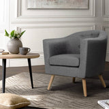 darrahopens Furniture > Living Room Artiss ADORA Armchair Tub Chair Single Accent Armchairs Sofa Lounge Fabric Grey