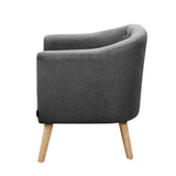 darrahopens Furniture > Living Room Artiss ADORA Armchair Tub Chair Single Accent Armchairs Sofa Lounge Fabric Grey