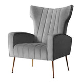 darrahopens Furniture > Living Room Artiss Armchair Lounge Accent Chairs Armchairs Chair Velvet Sofa Grey Seat