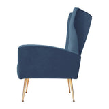 darrahopens Furniture > Living Room Artiss Armchair Lounge Accent Chairs Armchairs Chair Velvet Sofa Navy Blue Seat
