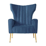 darrahopens Furniture > Living Room Artiss Armchair Lounge Accent Chairs Armchairs Chair Velvet Sofa Navy Blue Seat
