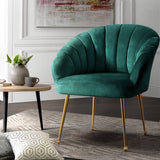 darrahopens Furniture > Living Room Artiss Armchair Lounge Chair Accent Armchairs Chairs Velvet Sofa Green Couch