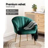 darrahopens Furniture > Living Room Artiss Armchair Lounge Chair Accent Armchairs Chairs Velvet Sofa Green Couch