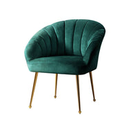 darrahopens Furniture > Living Room Artiss Armchair Lounge Chair Accent Armchairs Chairs Velvet Sofa Green Couch