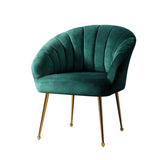 darrahopens Furniture > Living Room Artiss Armchair Lounge Chair Accent Armchairs Chairs Velvet Sofa Green Couch