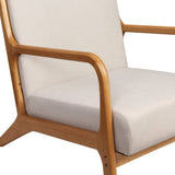 Darrahopens Furniture > Living Room Artiss Armchair Lounge Chair Accent Armchairs Couch Sofa Bedroom Beige Wood
