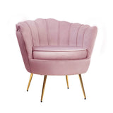 darrahopens Furniture > Living Room Artiss Armchair Lounge Chair Accent Armchairs Retro Single Sofa Velvet Pink