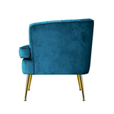 darrahopens Furniture > Living Room Artiss Armchair Lounge Chair Accent Armchairs Sofa Chairs Velvet Navy Blue Couch