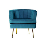 darrahopens Furniture > Living Room Artiss Armchair Lounge Chair Accent Armchairs Sofa Chairs Velvet Navy Blue Couch