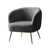 Darrahopens Furniture > Living Room Artiss Armchair Lounge Chair Accent Chairs Arm Armchairs Sherpa Boucle Charcoal