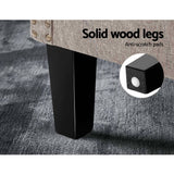 darrahopens Furniture > Living Room Artiss Armchair Lounge Chair Accent Chairs Armchairs Fabric Single Sofa Beige