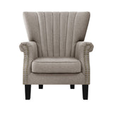 darrahopens Furniture > Living Room Artiss Armchair Lounge Chair Accent Chairs Armchairs Fabric Single Sofa Beige