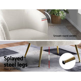 Darrahopens Furniture > Living Room Artiss Armchair Lounge Chair Accent Chairs Armchairs Sherpa Boucle Sofa White