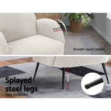 Darrahopens Furniture > Living Room Artiss Armchair Lounge Chair Armchairs Accent Arm Chairs Sherpa Boucle White