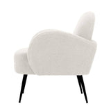 Darrahopens Furniture > Living Room Artiss Armchair Lounge Chair Armchairs Accent Arm Chairs Sherpa Boucle White