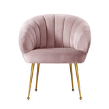 darrahopens Furniture > Living Room Artiss Armchair Lounge Chair Armchairs Accent Chairs Velvet Sofa Pink Couch
