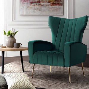 darrahopens Furniture > Living Room Artiss Armchair Lounge Chairs Accent Armchairs Chair Velvet Sofa Green Seat
