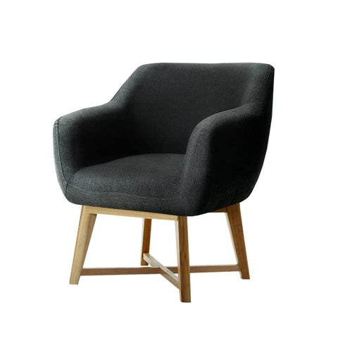 darrahopens Furniture > Living Room Artiss Aston Tub Accent Chair Charcoal