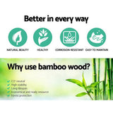 darrahopens Furniture > Living Room Artiss Bamboo Shoe Rack Wooden Seat Bench Organiser Shelf Stool