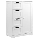 darrahopens Furniture > Living Room Artiss Bathroom Tallboy Storage Cabinet - White