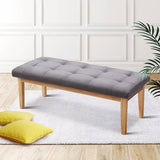darrahopens Furniture > Living Room Artiss Bench Bedroom Benches Ottoman Upholstered Fabric Chair Foot Stool 120cm