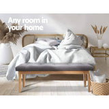 darrahopens Furniture > Living Room Artiss Bench Bedroom Benches Ottoman Upholstered Fabric Chair Foot Stool 120cm