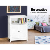 darrahopens Furniture > Living Room Artiss Buffet Sideboard Cabinet Kitchen Bathroom Storage Cupboard Hallway White Shelf