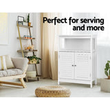 darrahopens Furniture > Living Room Artiss Buffet Sideboard Cabinet Kitchen Bathroom Storage Cupboard Hallway White Shelf