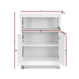 darrahopens Furniture > Living Room Artiss Buffet Sideboard Cabinet Kitchen Bathroom Storage Cupboard Hallway White Shelf