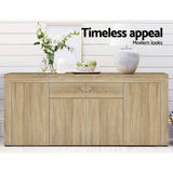 darrahopens Furniture > Living Room Artiss Buffet Sideboard Cabinet Storage 4 Doors Cupboard Hall Wood Hallway Table