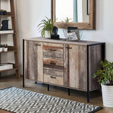 darrahopens Furniture > Living Room Artiss Buffet Sideboard Cabinet Storage 4 Doors Cupboard Hall Wood Hallway Table