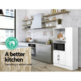 darrahopens Furniture > Living Room Artiss Buffet Sideboard Cabinet Storage Cupboard Doors White Kitchen Hallway