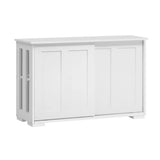 darrahopens Furniture > Living Room Artiss Buffet Sideboard Cabinet White Doors Storage Shelf Cupboard Hallway Table White