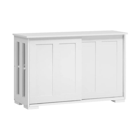 darrahopens Furniture > Living Room Artiss Buffet Sideboard Cabinet White Doors Storage Shelf Cupboard Hallway Table White