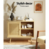 Darrahopens Furniture > Living Room Artiss Buffet Sideboard Rattan Cabinet Storage Shelves Hallway Table Kitchen