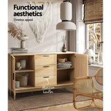 darrahopens Furniture > Living Room Artiss Buffet Sideboard Rattan Furniture Cabinet Storage Hallway Table Kitchen