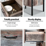 darrahopens Furniture > Living Room Artiss Buffet Sideboard Storage Cabinet Industrial Rustic Wooden