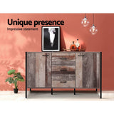 darrahopens Furniture > Living Room Artiss Buffet Sideboard Storage Cabinet Industrial Rustic Wooden