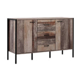 darrahopens Furniture > Living Room Artiss Buffet Sideboard Storage Cabinet Industrial Rustic Wooden