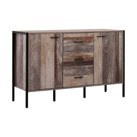 darrahopens Furniture > Living Room Artiss Buffet Sideboard Storage Cabinet Industrial Rustic Wooden