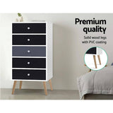 darrahopens Furniture > Living Room Artiss Chest of Drawers Dresser Table Tallboy Storage Cabinet Furniture Bedroom